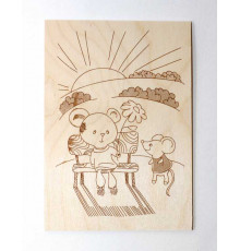 Доски для выжигания 5 штук «Ассорти»