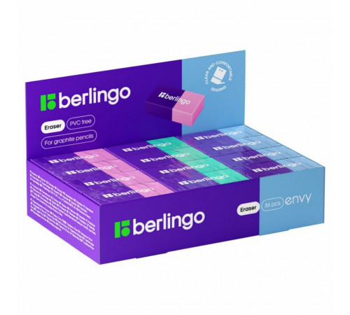 Ластик Berlingo Envy, прямоугольный, термопластичная резина, 45x21x11мм (BLc_00770)