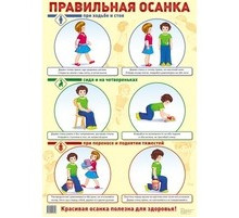 Демонстрационный плакат А2. Правильная осанка