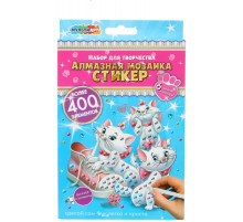 Симбат.Алмазная мозаика-стикер кошечка Мэри МУЛЬТИ АРТ в кор.50шт