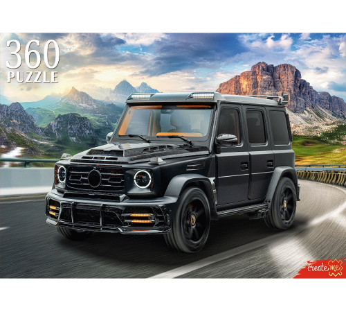 Пр.п.ПАЗЛЫ 360 элементов. БОЛЬШОЙ ДЖИП В ГОРАХ  (арт.ШТП360-0189)