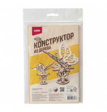 Фн-037 Конструктор из дерева. Мини конструктор -Бабочка-