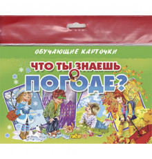 Обучающе карточки. Карточки (европодвес). Что ты знаешь о погоде?