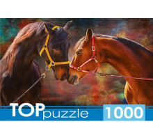 TOPpuzzle. ПАЗЛЫ 1000 элементов. ШТТП1000-9855 Влюблённые лошади