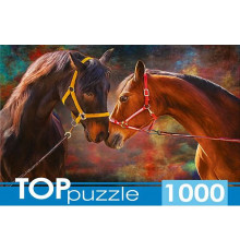 TOPpuzzle. ПАЗЛЫ 1000 элементов. ШТТП1000-9855 Влюблённые лошади