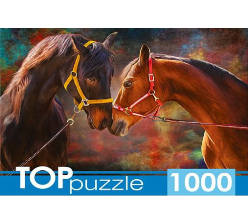 TOPpuzzle. ПАЗЛЫ 1000 элементов. ШТТП1000-9855 Влюблённые лошади