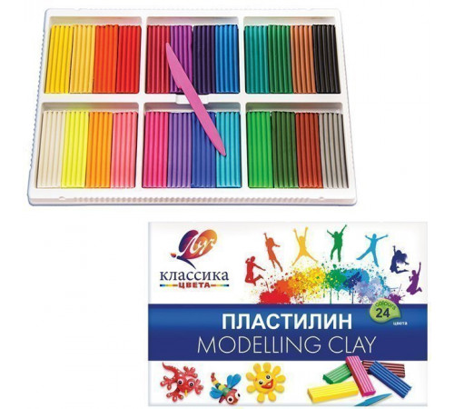 Пластилин -Классика- 24 цв. 28С 1642-08 Пластилин -Классика- 24 цв. 28С 1642-08