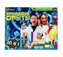 Симбат.Игрушка опыты химия набор 30 в 1 IQ Эксперимент в кор.8шт