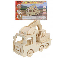 Сборная модель из дерева. 2 BIG ЭКСКАВАТОР (Арт. СМ-1016-А4)