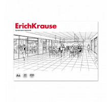 Альбом для черчения на клею ErichKrause,А4,20 листов,без рамки,60686