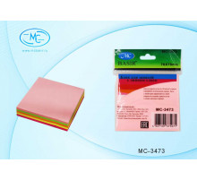 Блок для записей с липким слоем: 100 листов,5-цветов-неон, /76*76мм/ МС-3473