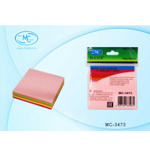 Блок для записей с липким слоем: 100 листов,5-цветов-неон, /76*76мм/ МС-3473