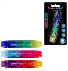 Корректирующая лента двусторонняя 5 мм x 10 м, BRAUBERG 