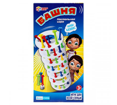 Настольная игра башня, кор.30х15х4см Умные игры