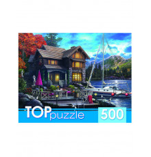 TOPpuzzle. ПАЗЛЫ 500 элементов. НОЧНОЙ ДОМ И ЯХТА
