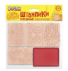Каляка-Маляка Штампики контурные Для девочек 4шт ШККМ-Д