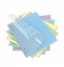 Тетрадь шк. уч. с пласт. обложкой на скобе ErichKrause Классика CoverPrо glossy,24 л. линия 64629