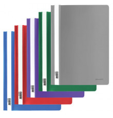 Скоросшиватель пластиковый BRAUBERG, А4, 130/180 мкм, ассорти, 221820