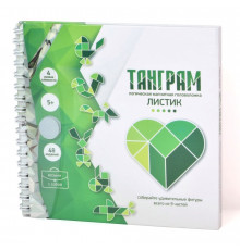 Игра магнитная головоломка Танграм «Листик»
