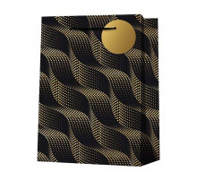 Dream cards Пакет подарочный с мат.лам. и золотистым тиснением 18*23*10 см  (размер М) Японские