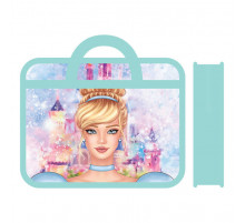 Папка детская А4 пластиковая, с ручками, 330/260/75 (ПМ-А4-25, КРАСИВАЯ ПРИНЦЕССА)