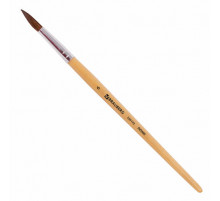 Кисть BRAUBERG, пони, круглая, № 6, 200192