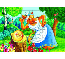 Пазл на планшете. Колобок