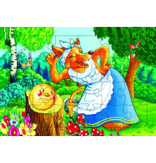 Пазл на планшете. Колобок