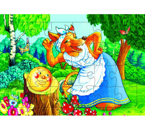 Пазл на планшете. Колобок