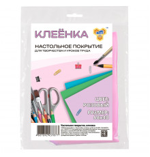 Клеенка настольная, пакет с цветной этикеткой 690/400 (30) / КН-1, РОЗОВАЯ / КН-1