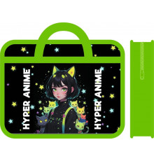 Папка пластиковая с ручками А4, широкая 330/260/120 (30) / ПМ-А4-251, HYPERANIME 2025 / ПМ-А4-251