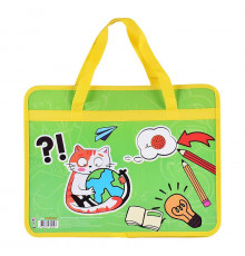 Папка пластиковая с ручками А4, широкая 330/260/120 (30) / ПМ-А4-251, ИГРАТЬ И УЧИТЬСЯ 2025