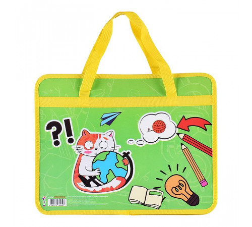 Папка пластиковая с ручками А4, широкая 330/260/120 (30) / ПМ-А4-251, ИГРАТЬ И УЧИТЬСЯ 2025