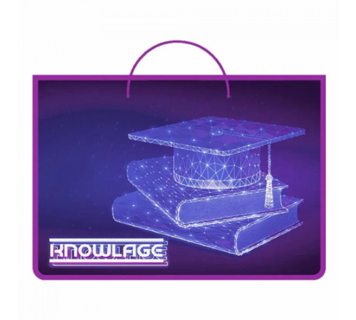 Папка детская А4 пластиковая, ручки-тесьма  (50) / ПМ-А4-35, ЗНАНИЯ 2024 / ПМ-А4-35 ручк.т