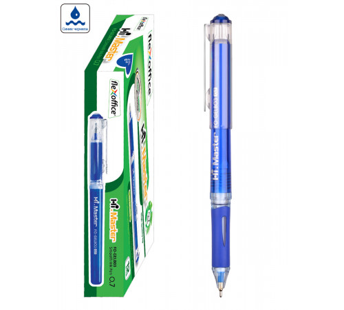 РУЧКА С МАСЛЯНЫМИ ЧЕРНИЛАМИ FLEXOFFICE HI MASTER 0,7 ММ СИНЯЯ, FO-GELB03 BLUE