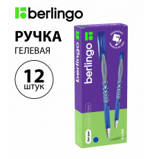 Ручка гелевая Berlingo G-Line синяя, 0,5мм, игольчатый стержень CGp_50117
