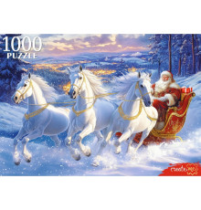 Пр.п.ПАЗЛЫ 1000 элементов. ТРИ БЕЛЫХ КОНЯ  (арт.П1000-7637)