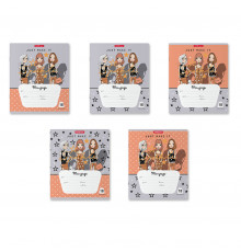 Тетрадь школьная ученическая ErichKrause® Top Models, 18 листов, линейка (в плёнке по 10 шт.)_MIX-PACK 58389