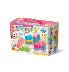 Констр.из мягк.мат.Мягкие кирпич.plus/Веселый транспорт