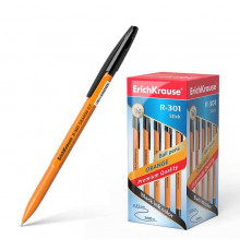 Ручка шариковая ErichKrause® R-301 Orange Stick&Grip 0.7, цвет чернил черный (в коробке по 50 шт.) 39533