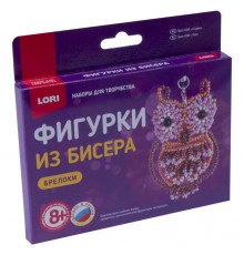 Бис-084 Брелоки. Фигурки из бисера -Сова-