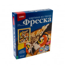 Фреска. Картина из песка. Мудрая сова Кп-066