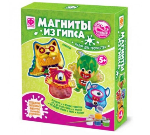 Магниты из гипса 4 в 1 Монстрики Обжорки 707713