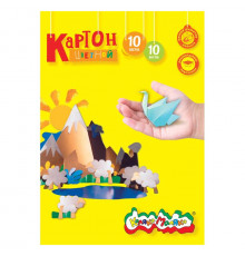 Картон цветной немелованный, Каляка-Маляка, 10 цв. 10 л., А4