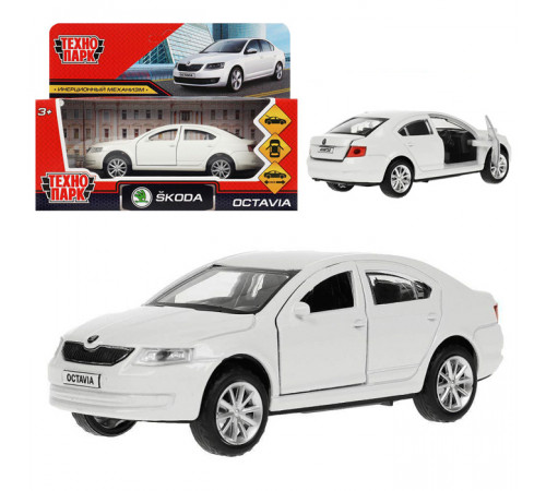 Машина металл SKODA OCTAVIA 12 см, двери, багаж, инерц. белый кор. в кор.2*36шт OCTAVIA-12-WH Машина металл SKODA OCTAVIA 12 см, двери, багаж, инерц. белый кор. в кор.2*36шт OCTAVIA-12-WH