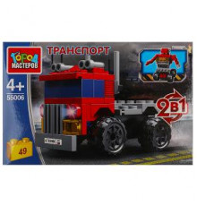 Конструктор ТЯГАЧ 2в1, 49 дет. в кор.2*40шт 55006-JS