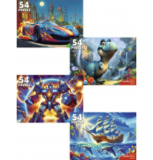 ПАЗЛЫ 54 элемента. ПОДАРОК ДЛЯ МАЛЬЧИКОВ (Арт. П54-8710) кратно 32