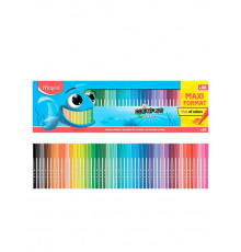 Фломастеры суперсмываемые MAPED COLOR'PEPS OCEAN картонная упаковка, 48 цветов, 845727