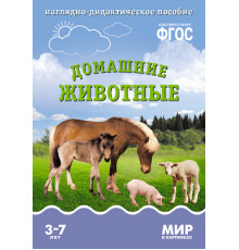 Мир в картинках.Домашние животные. Наглядно-дидактическое пособие в папке