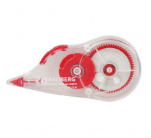 Корректирующая лента BRAUBERG 5мм х 12м, корпус прозрачный, механизм перемотки, блистер, 226814